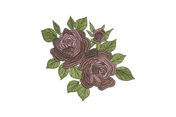 Dusty Pink Garden Roses: A Machine Embroidery Designer’s Review