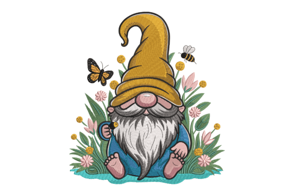 Gnome with Flowers and Bees: An Embroidery Designer Reviews