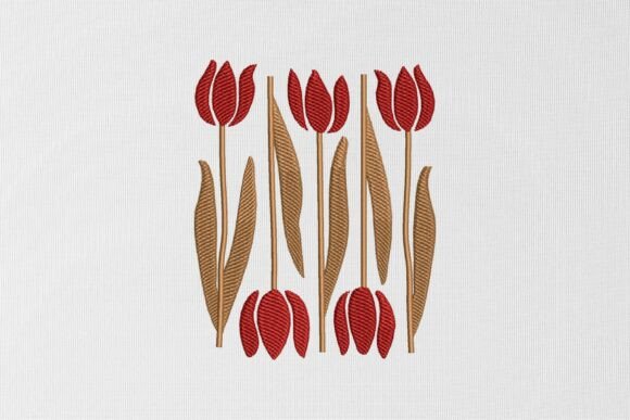 Red Flowers Embroidery Design Review for Small Business